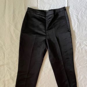 Jcrew Black Satin Pants